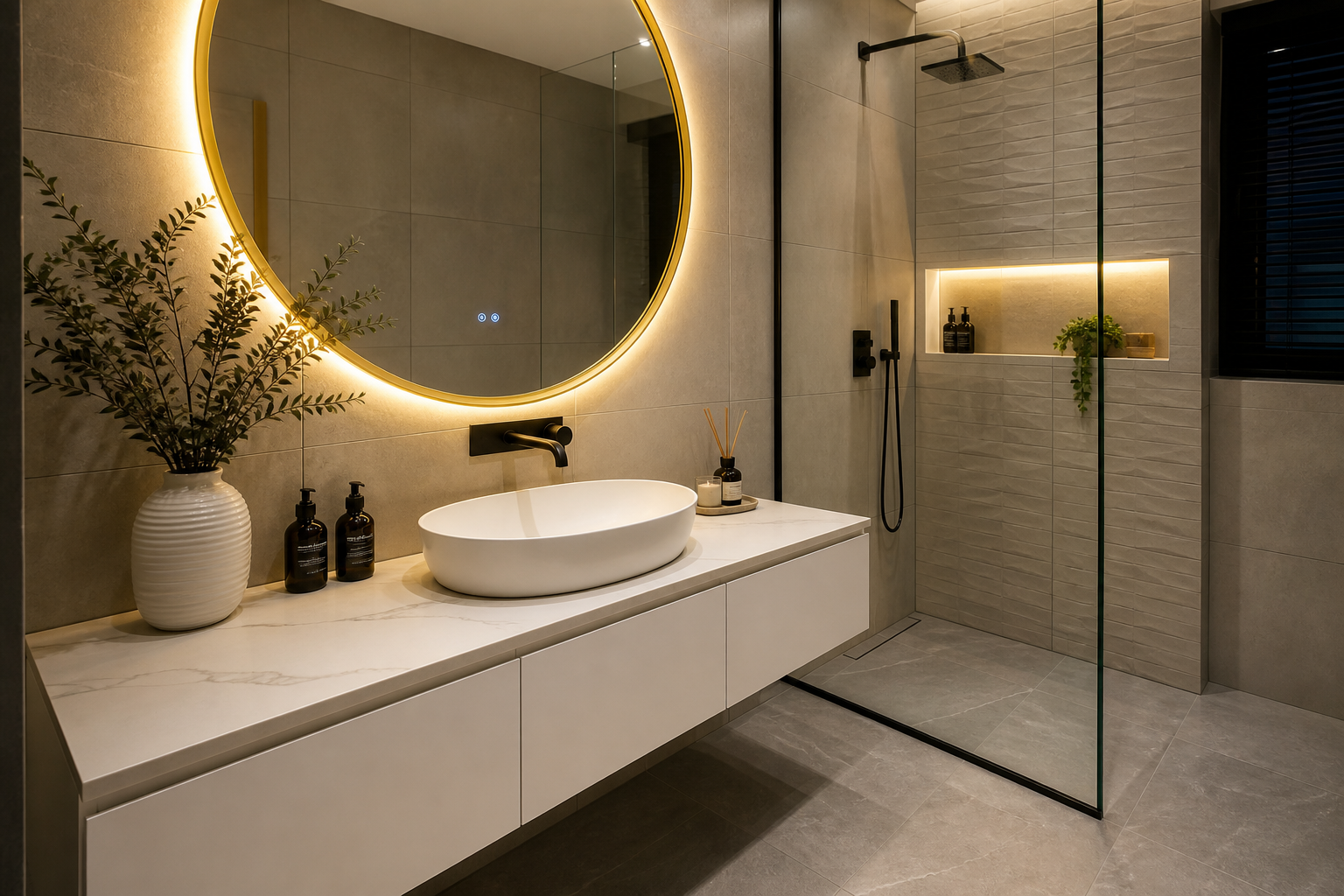 Modern bathroom vanity