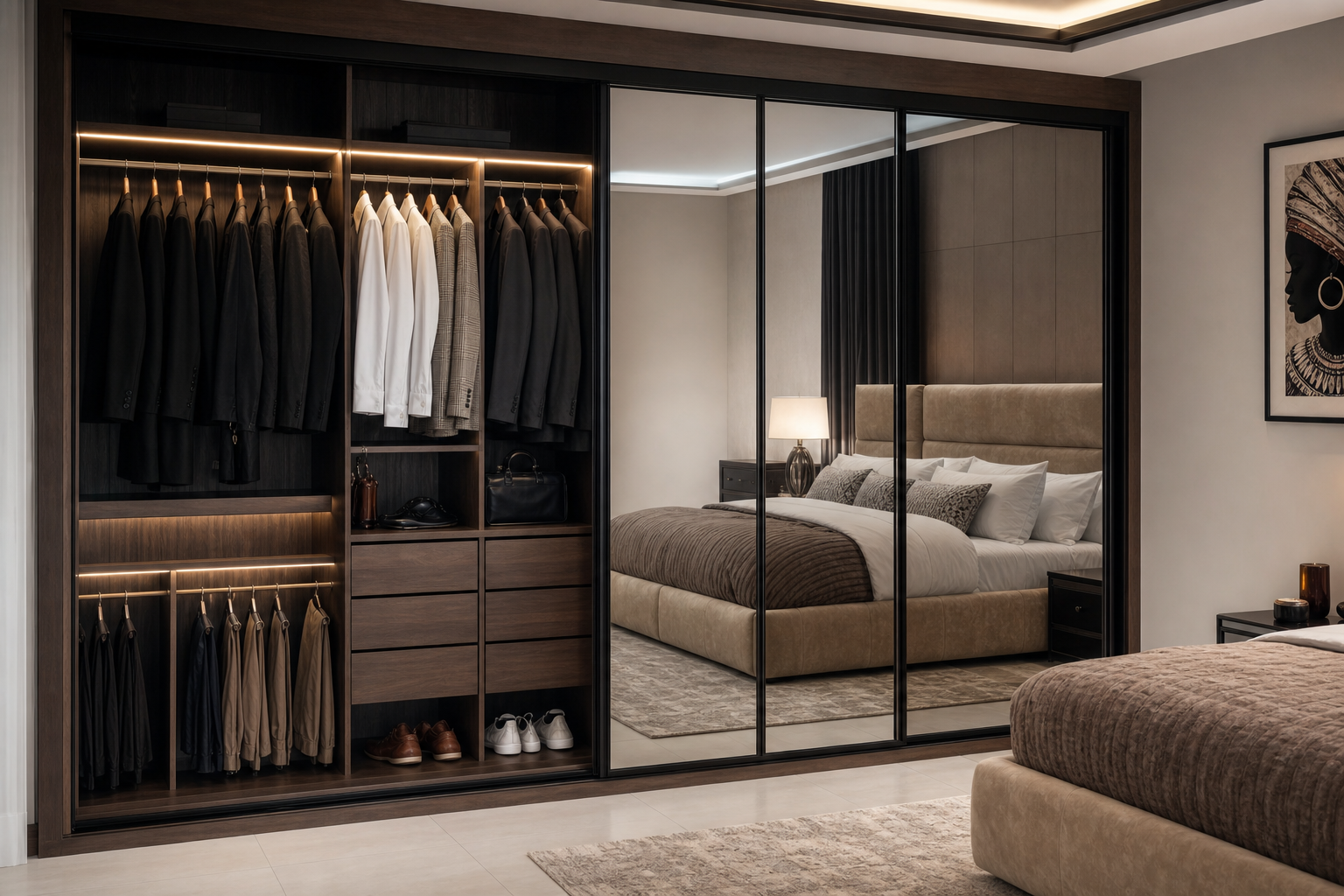 Fitted bespoke wardrobe